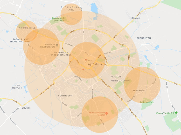 Aylesbury Winter Gritting Coverage