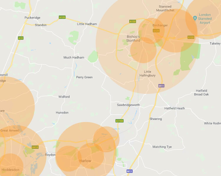 Bishop’s Stortford and Harlow Winter Gritting Coverage