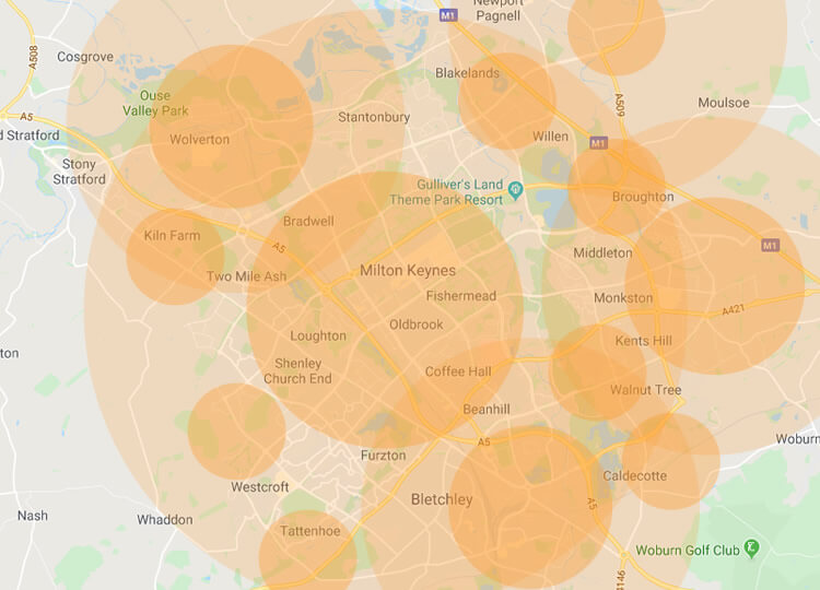 Milton Keynes Winter Gritting Coverage