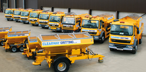 car park road gritting fleet