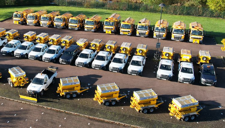 Road Car Park Gritting Fleet