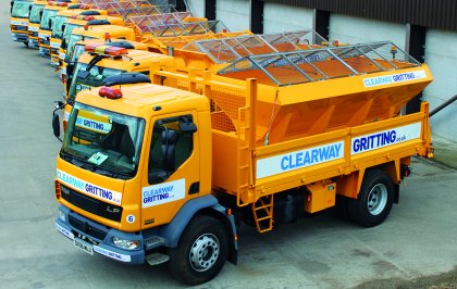 Clearway Gritting vehicles ready for winter gritting season