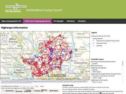 winter gritting and salting routes map